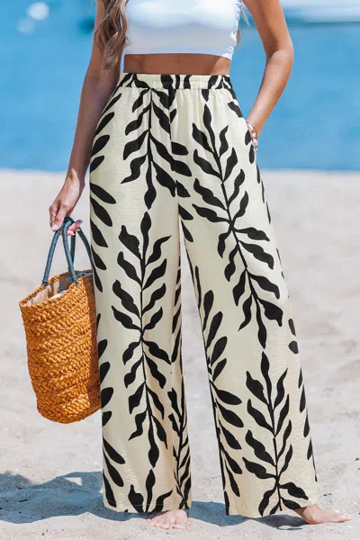 Cupshe Cosmic Moon Tropical Pants In Multi