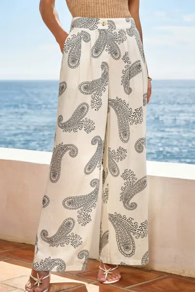 Cupshe Count On Me Paisley Pants In Neutral