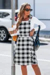 Cupshe Cozy Charm Plaid Midi Dress