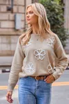 Cupshe Cozy Era Beige Sweater