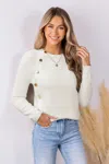 Cupshe Cozy Queen White Sweater
