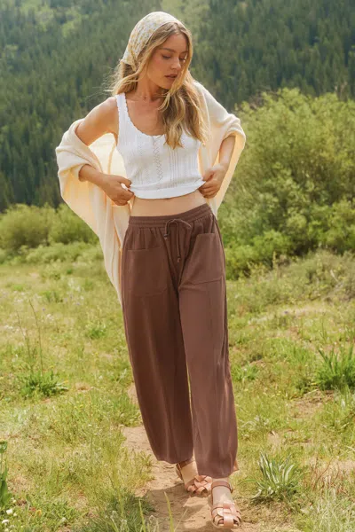 Cupshe Cozy Season Brown Pants