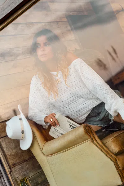 Cupshe Cozy Zone White Sweater