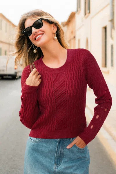 Cupshe Creature Of Habit Red Sweater
