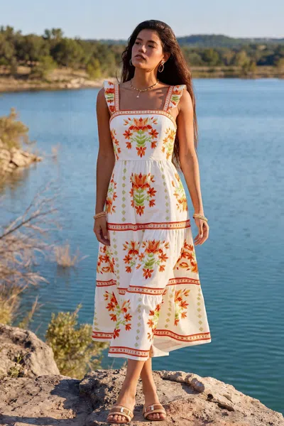 Cupshe Cruising All Day Floral Maxi Dress In Multi