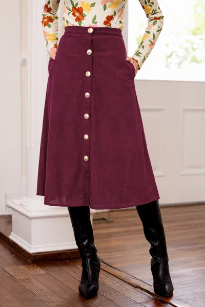 Cupshe Crush On You Red Midi Skirt