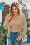 Cupshe Daily Ritual Khaki Cardigan In Brown