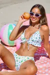 Cupshe Dandelion Fluff Floral Bikini Set In Multi