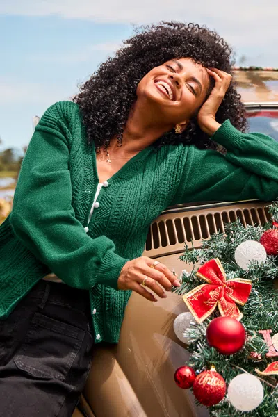 Cupshe Darling Effect Green Cardigan