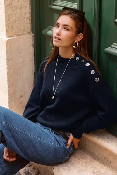 Cupshe Day To Day Blue Sweater