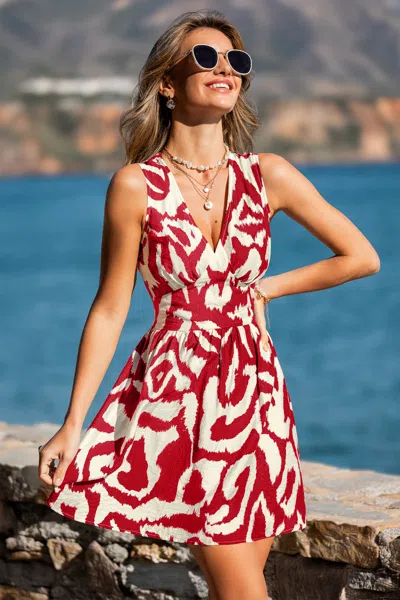 Cupshe Daycation Abstract Mini Dress In Multi