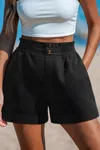 Cupshe Dig It Black Shorts In Black