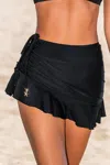 Cupshe Doing The Most Black Swim Skirt Bottom In Black