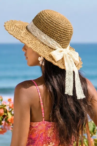 Cupshe Don't Mind Me Straw Hat In Nude