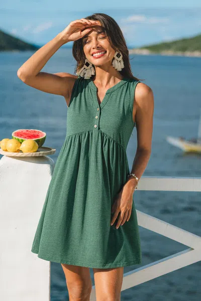 Cupshe Don't Think Twice Green Mini Dress