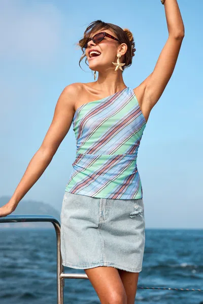 Cupshe Dream Bigger Striped Top In Multi