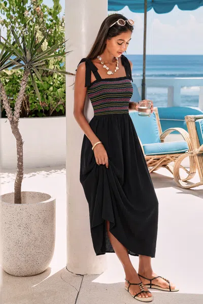 Cupshe Dream Come True Black Midi Dress