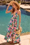Cupshe Dreamy Blossom Abstract Maxi Dress