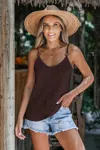 Cupshe Earth & Ease Brown Top In Brown