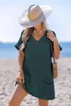 Cupshe Easy Come Easy Go Green Cover-up Mini Dress In Green