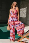 Cupshe Electric Ember Chevron Jumpsuit In Multi