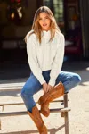 Cupshe Emily White Sweater In White