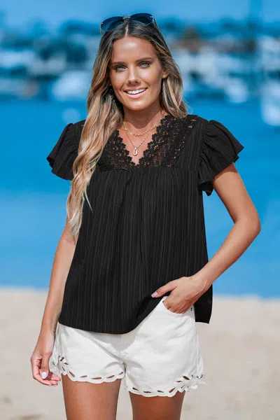 Cupshe Enchanting Black Top