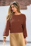 Cupshe Enigma Brown Sweater In Brown