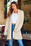 Cupshe Equestrian Beige Cardigan In Neutral