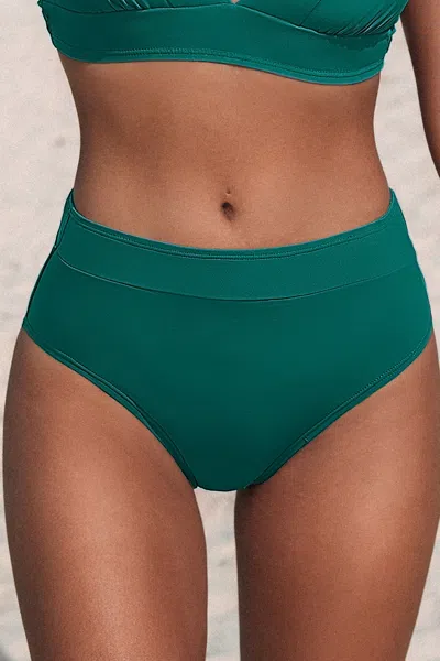 Cupshe Evergreen Breeze Bikini Bottom In Green