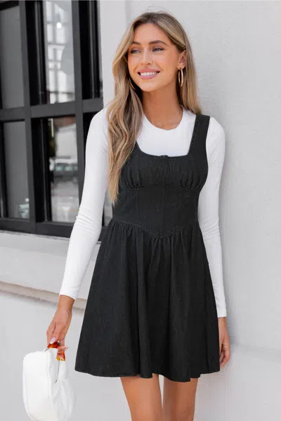 Cupshe Everyday Fairytale Grey Mini Dress