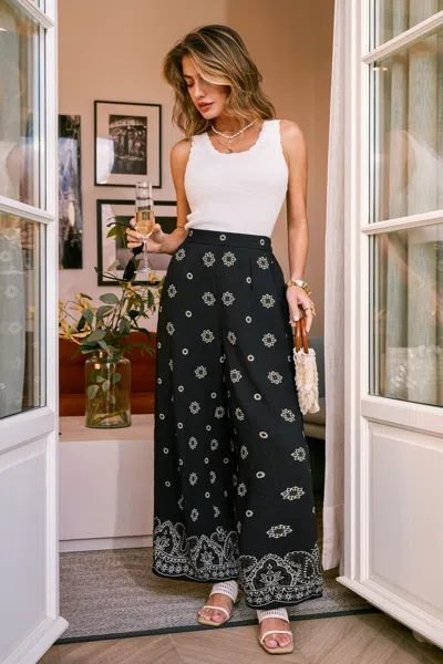 Cupshe Exhilarating Paisley Pants In Black