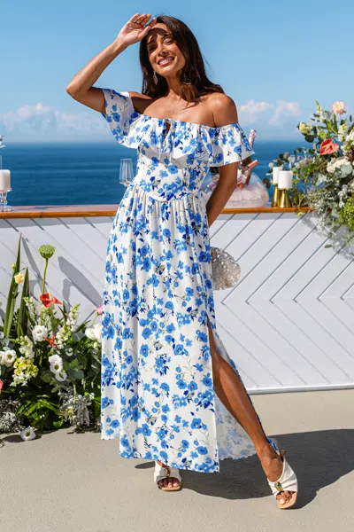 Cupshe Fairytale Ending Floral Maxi Dress In Multi