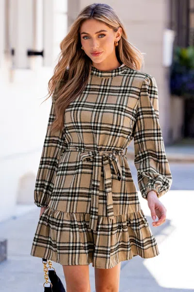 Cupshe Fall In Love Plaid Mini Dress