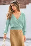 Cupshe Falling For Fall Blue Reversible Sweater In Blue