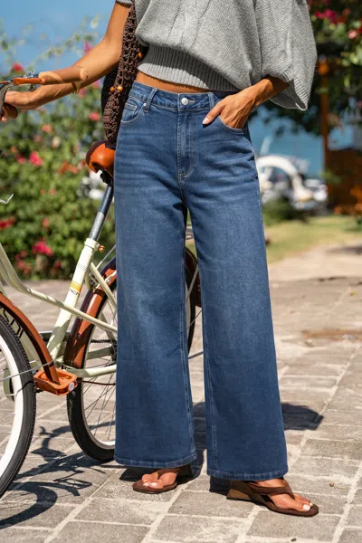Cupshe Fashionably Late Blue Jeans