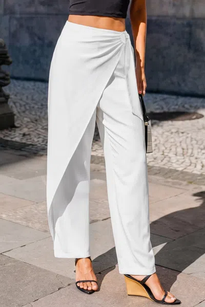 Cupshe Fast Forward White Pants