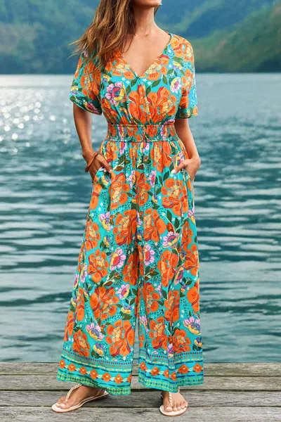 Cupshe Feel The Flow Floral Jumpsuit