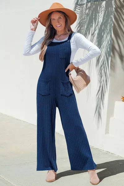 Cupshe Feeling Bubbly Blue Jumpsuit