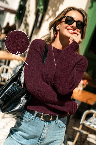 Cupshe Fire Away Red Sweater In Burgundy