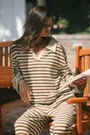 Cupshe First Draft Striped Top In Brown