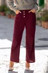 Cupshe First Round Red Pants In Burgundy