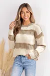 Cupshe Forever Cozy Striped Sweater