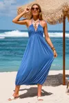 Cupshe Free Spirit Flow Blue Maxi Dress In Blue