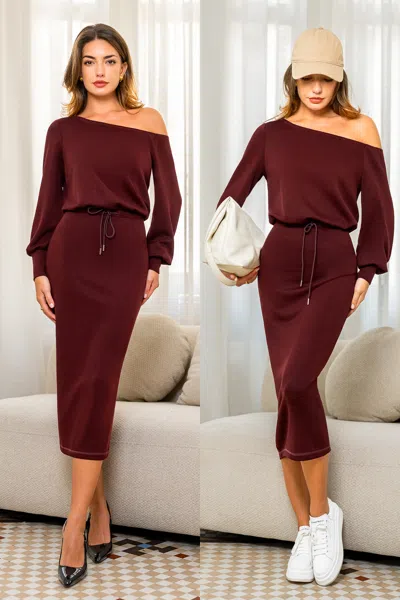 Cupshe Front & Center Red Midi Dress