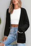 Cupshe Globetrotter Black Cardigan In Black