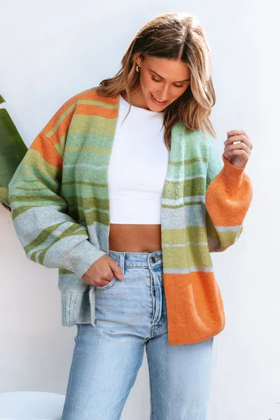 Cupshe Glow Time Striped Cardigan