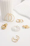 Cupshe Glow Together Gold-tone Earring Set