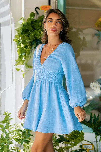 Cupshe Go-anywhere Blue Mini Dress
