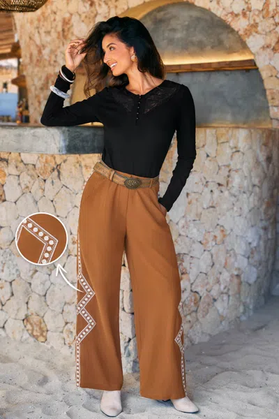 Cupshe Go Far Brown Pants